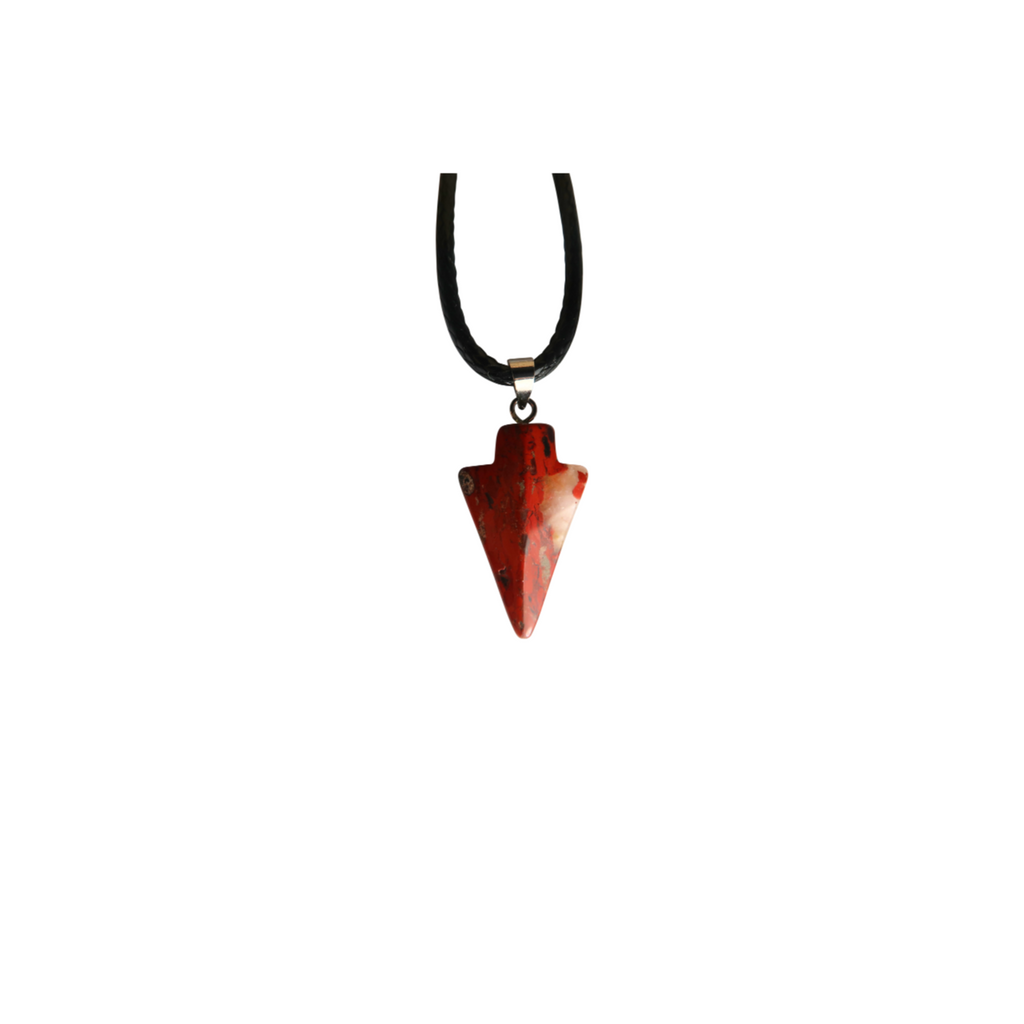 Red Jasper Arrowhead Necklace