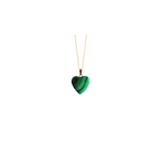 Malachite Heart Necklace