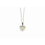 White Howlite Heart Necklace